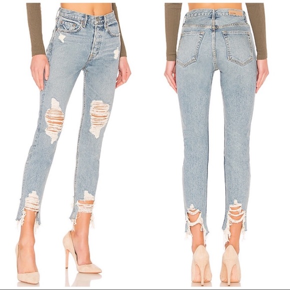 GRLFRND Denim - GRLFRND Karolina High Rise Skinny Jeans Tough Love
